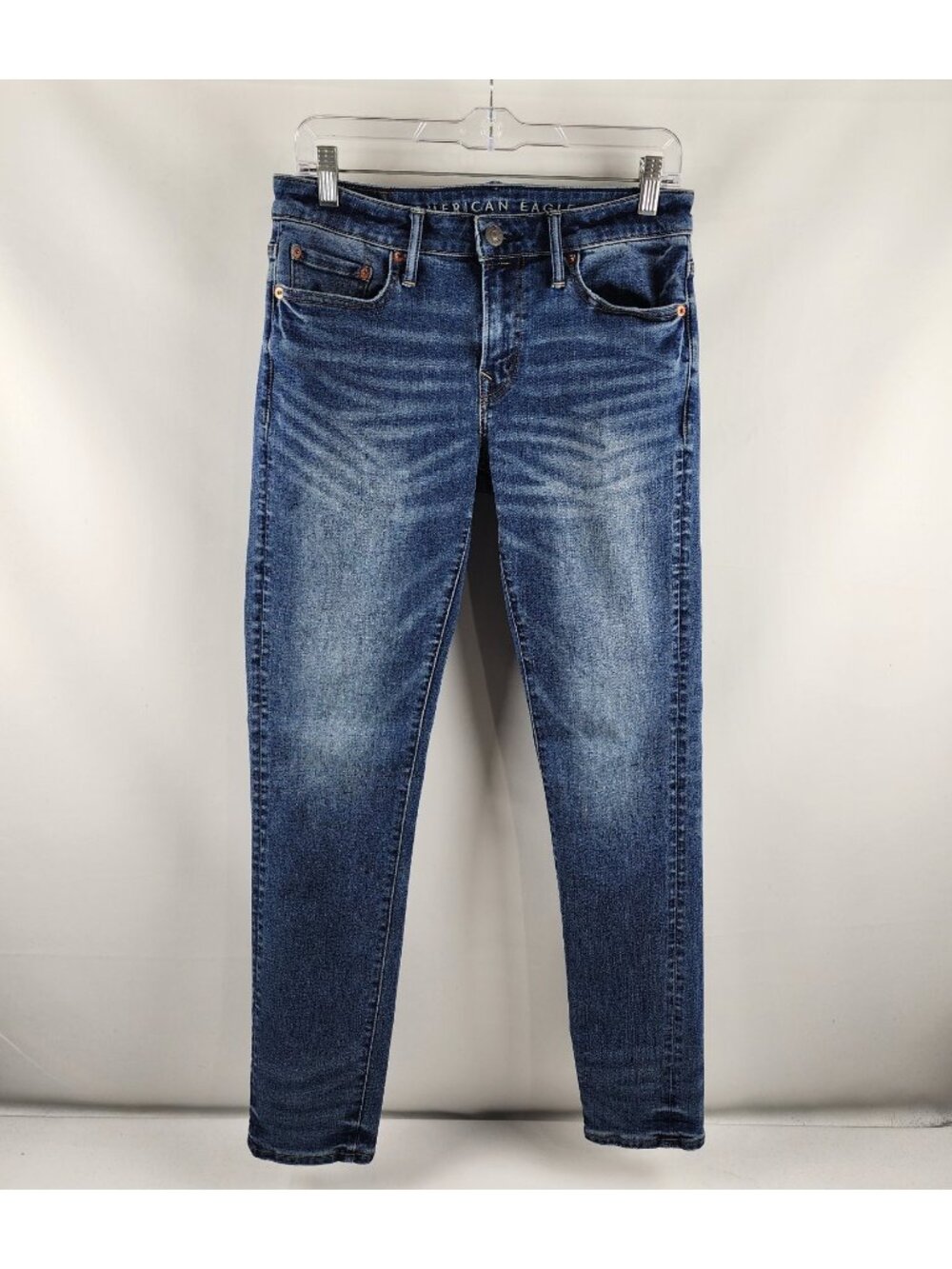 American Eagle Jeans Mens 30x30 Blue Airflex + Skinny Leg Denim